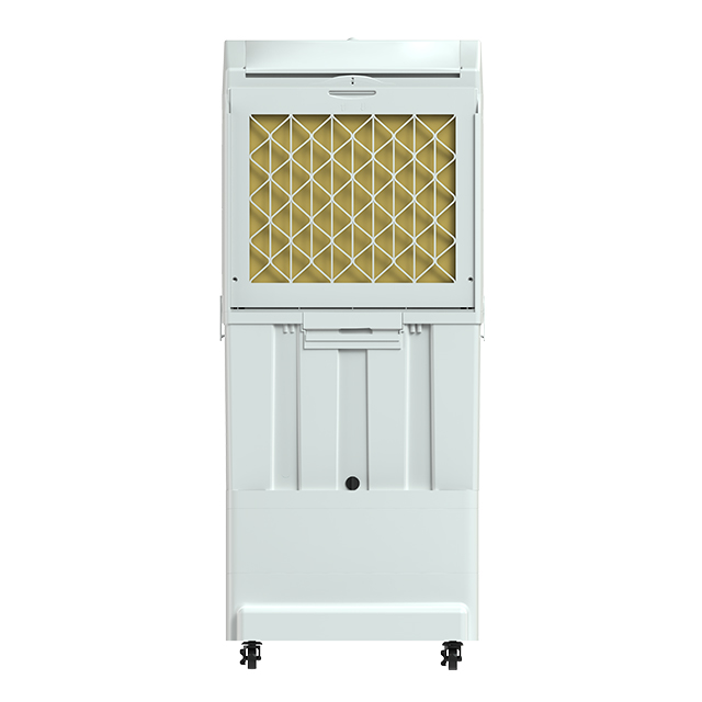 Freestanding Touching Control Panel Portable Electric Powered Water Cooling System Evaporative Honeycomb Air Cooler Fan