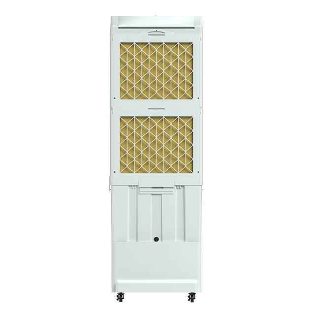 Double Air Outlets Strong Volume Household 45L Large Detachable Water Tank Evaporative Air Cooler Fan with Heightened Pedestal