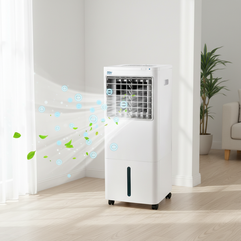 RBW--16A Evaporative Air Cooler: Cool down in one click, say goodbye to swelter